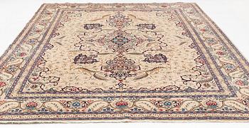 A Semi Antique Keshan carpet, c. 406 x 280 cm.