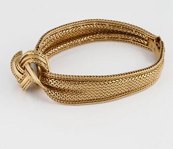 ARMBAND, 18K guld, utländska stämplar. Vikt 45,2 gram.