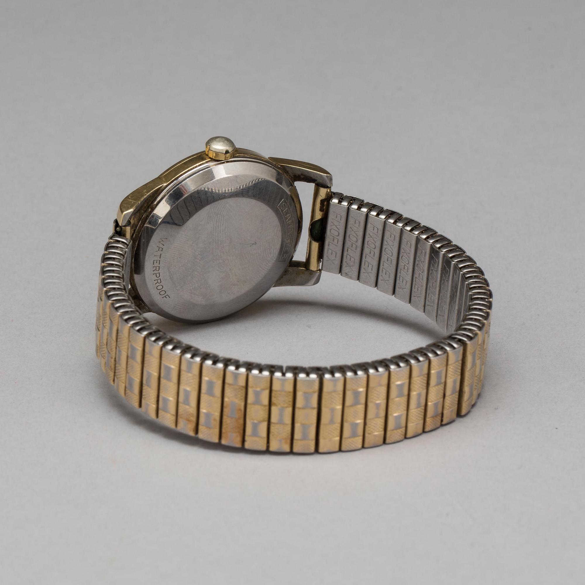 ARMBANDSUR, herr, Omega, Seamaster, Automatic, guld på stål/stål, 1950/60-tal.