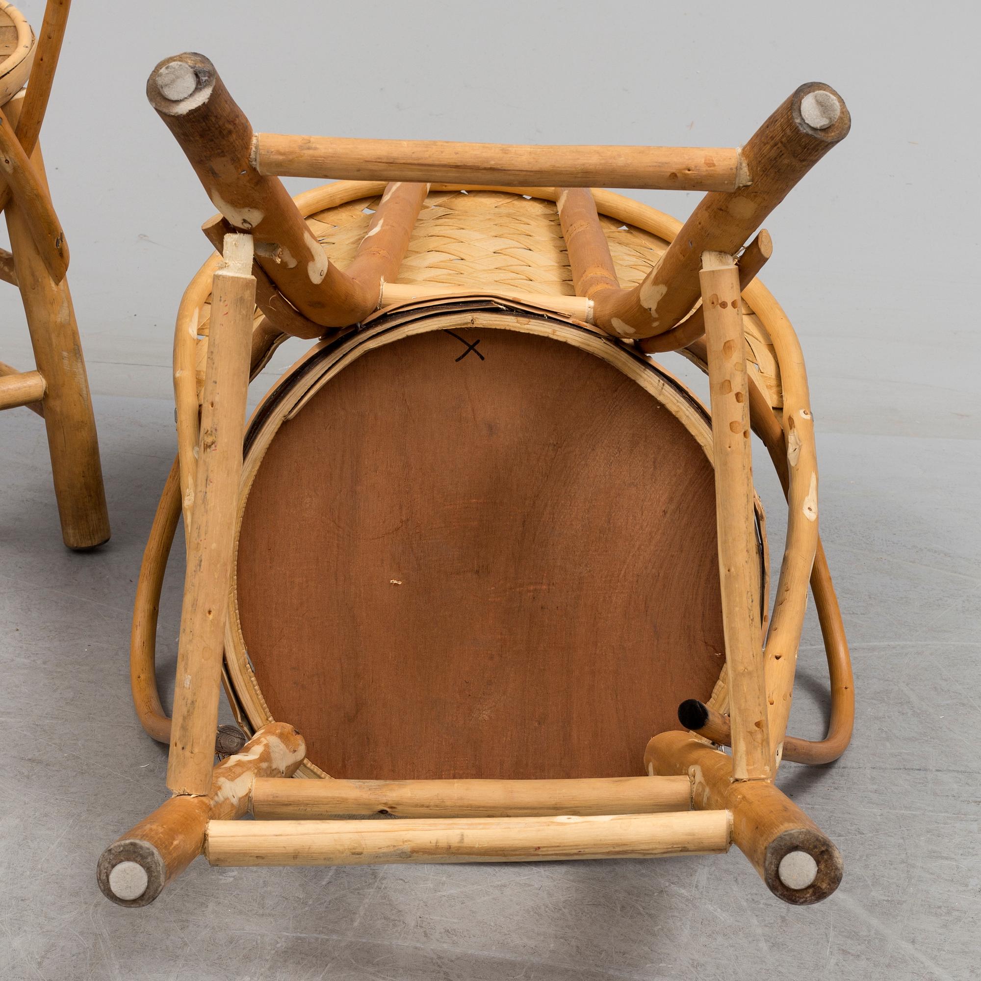 3 set of chairs by Gösta Westerberg, "LC-stolen", 20th century.
