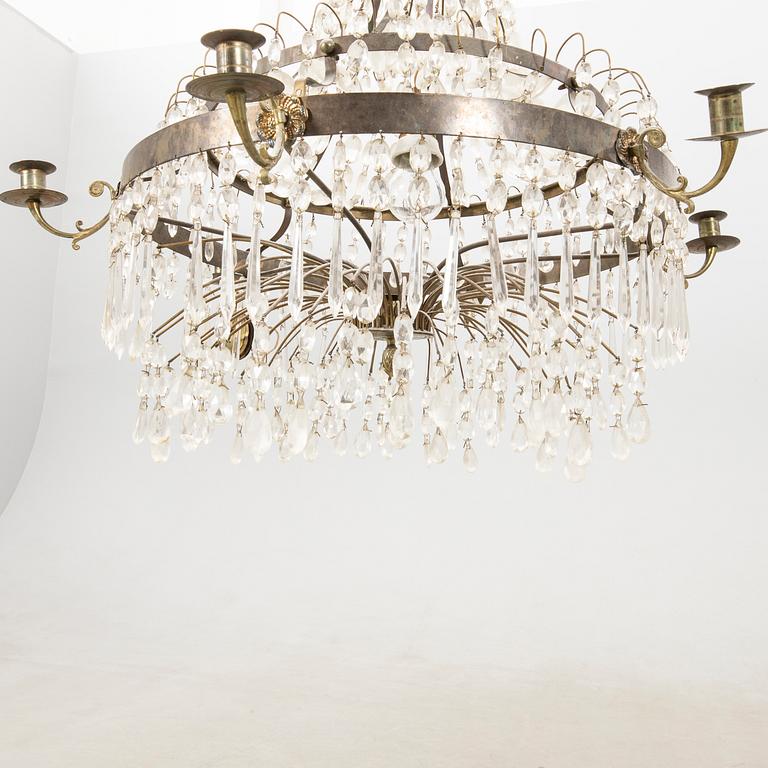 Chandelier in the Empire style, circa 1900.