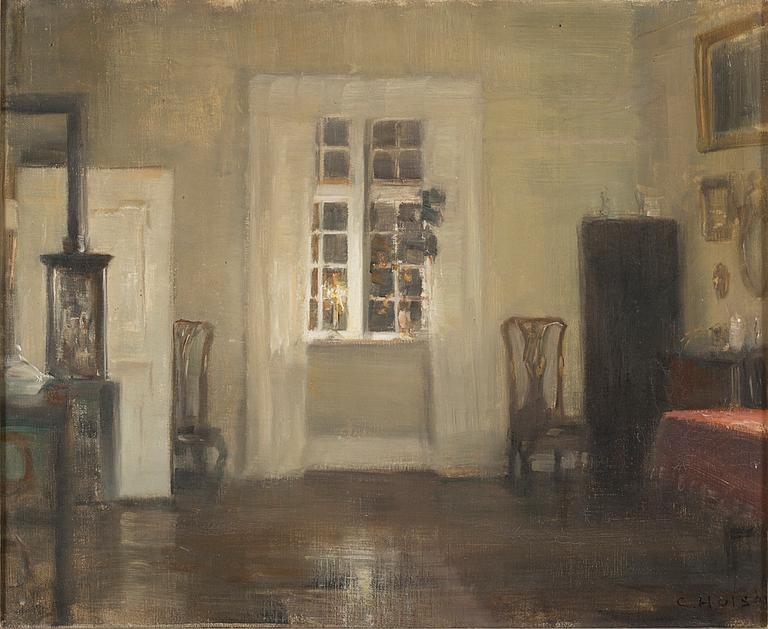 oil on canvas, signed C. Holsöe.