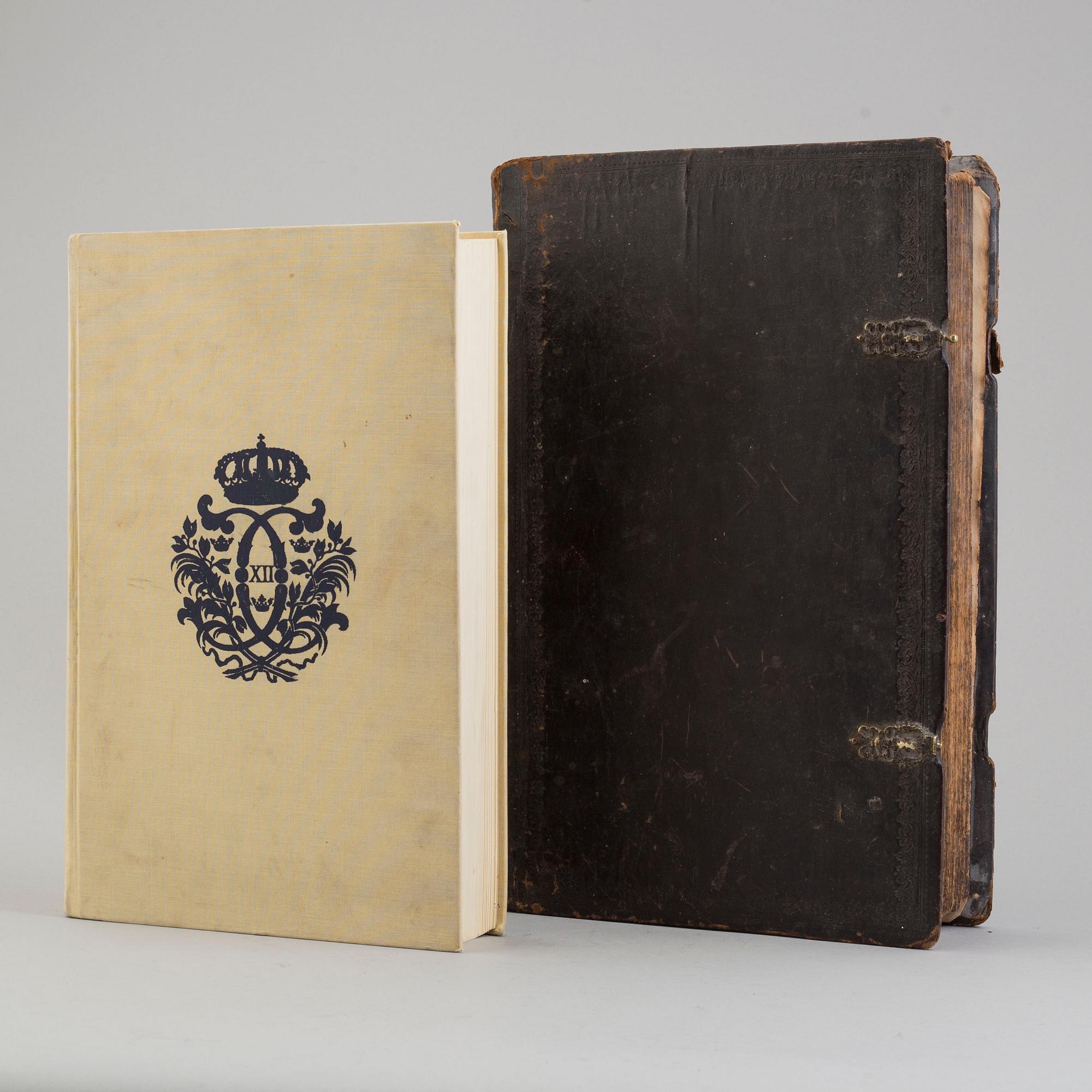 KARL XII:s BIBEL, "Biblia, thet är all then heliga skrift på swensko....", Stockholm 1703.