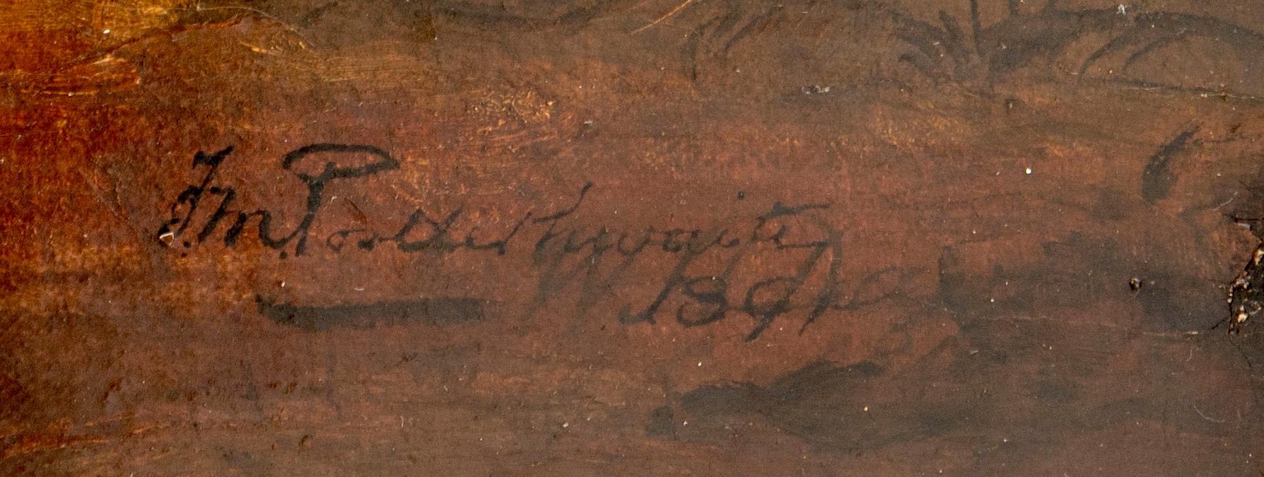 Okänd konstnär 1800-tal , olja på duk signerad och daterad 1891.