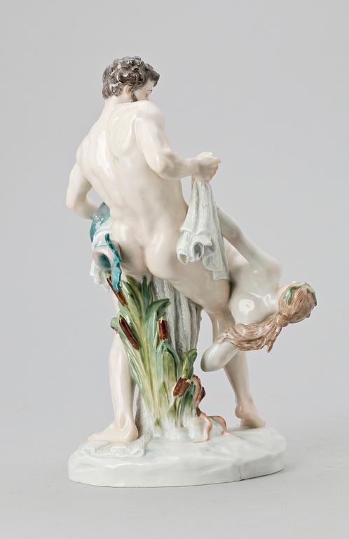 FIGURIN, porslin, Meissen, 1800-talets slut.