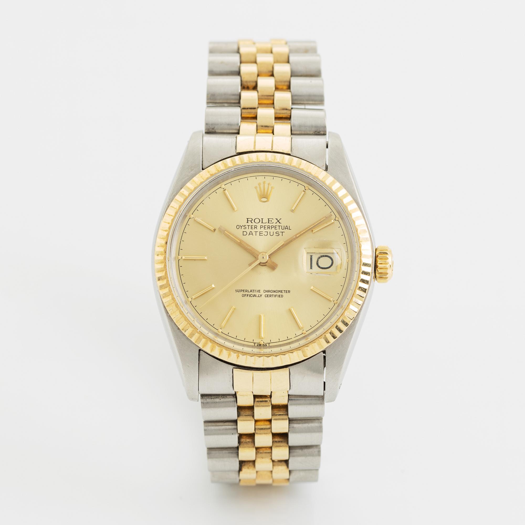 Rolex, Oyster Perpetual, Datejust, armbandsur, 36 mm.