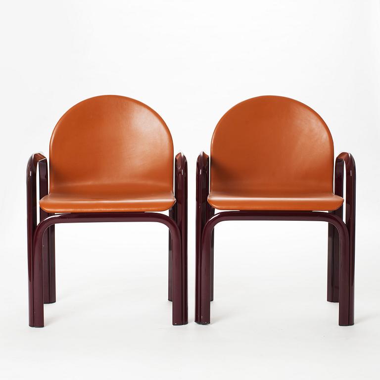 KARMSTOLAR, ett par, No 54, Gae Aulenti, Knoll International, 1975.