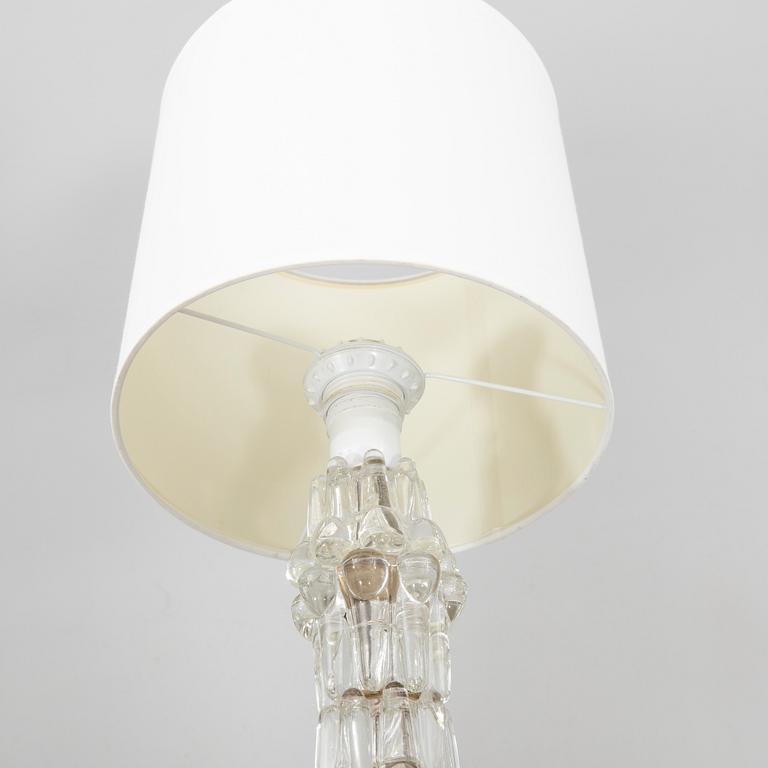 Carl Fagerlund, Table lamps, a pair of glass, Orrefors, second half of the 20th century.