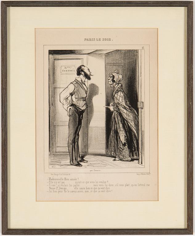 PAUL GARVARNI, efter 4 st, litografier/illustrationer, 1900-tal.