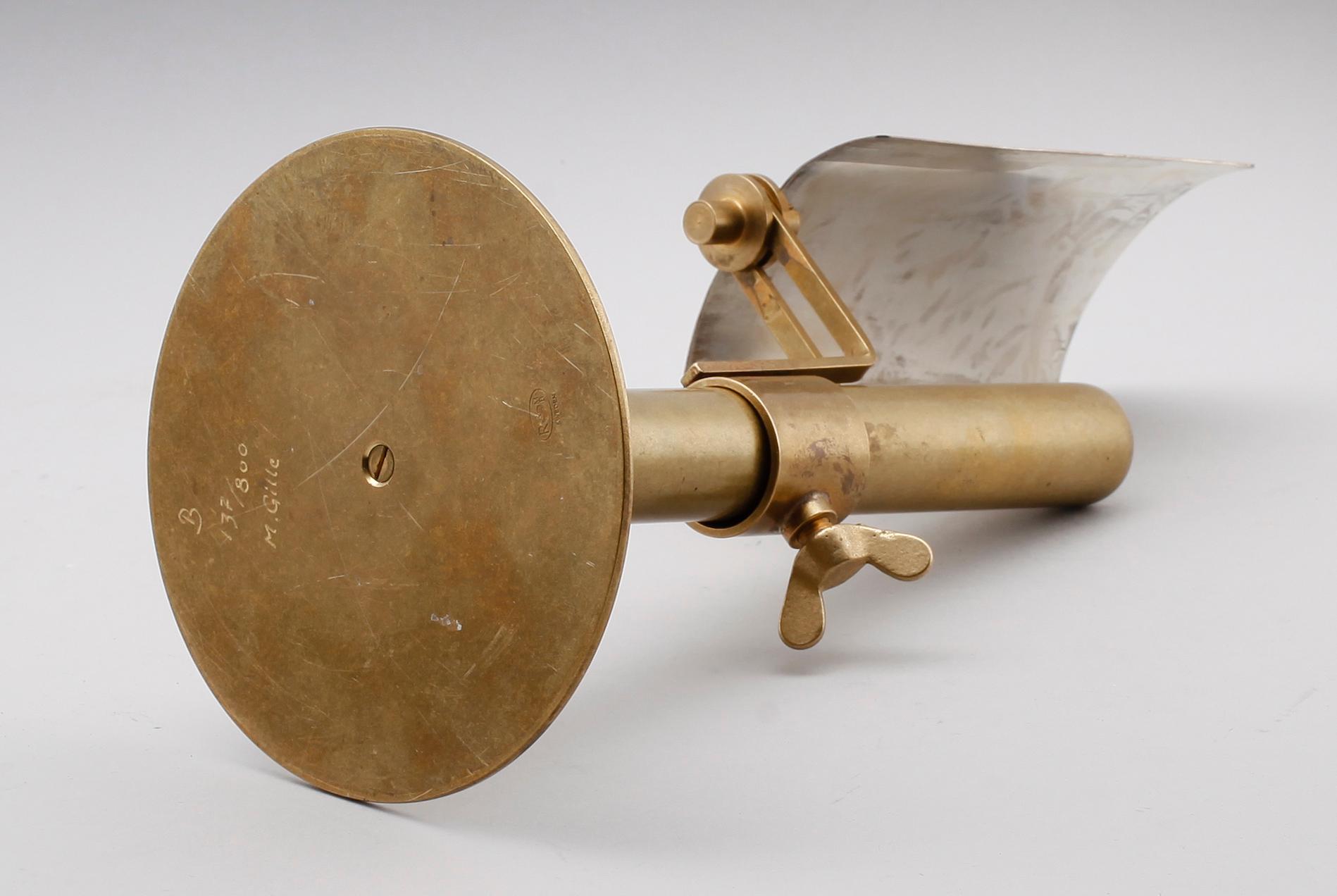 LJUSSTAKE, mässing och silver, Reijmyre Mässingsbruk, 1900-talets andra hälft.