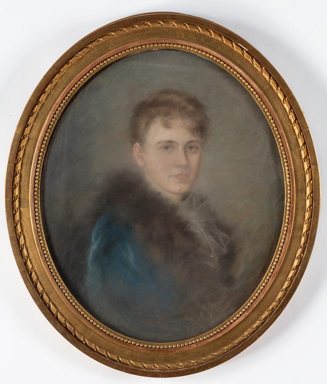 FANNY HJELM, attributed to, pastel.