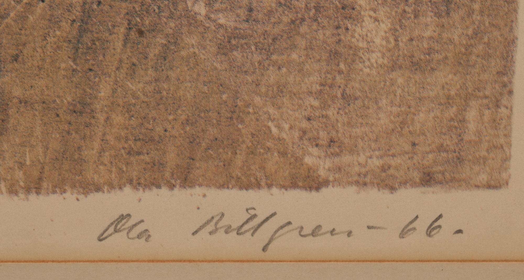 OLA BILLGREN, färglitografi, signerad, daterad -66 o numr 431/550.