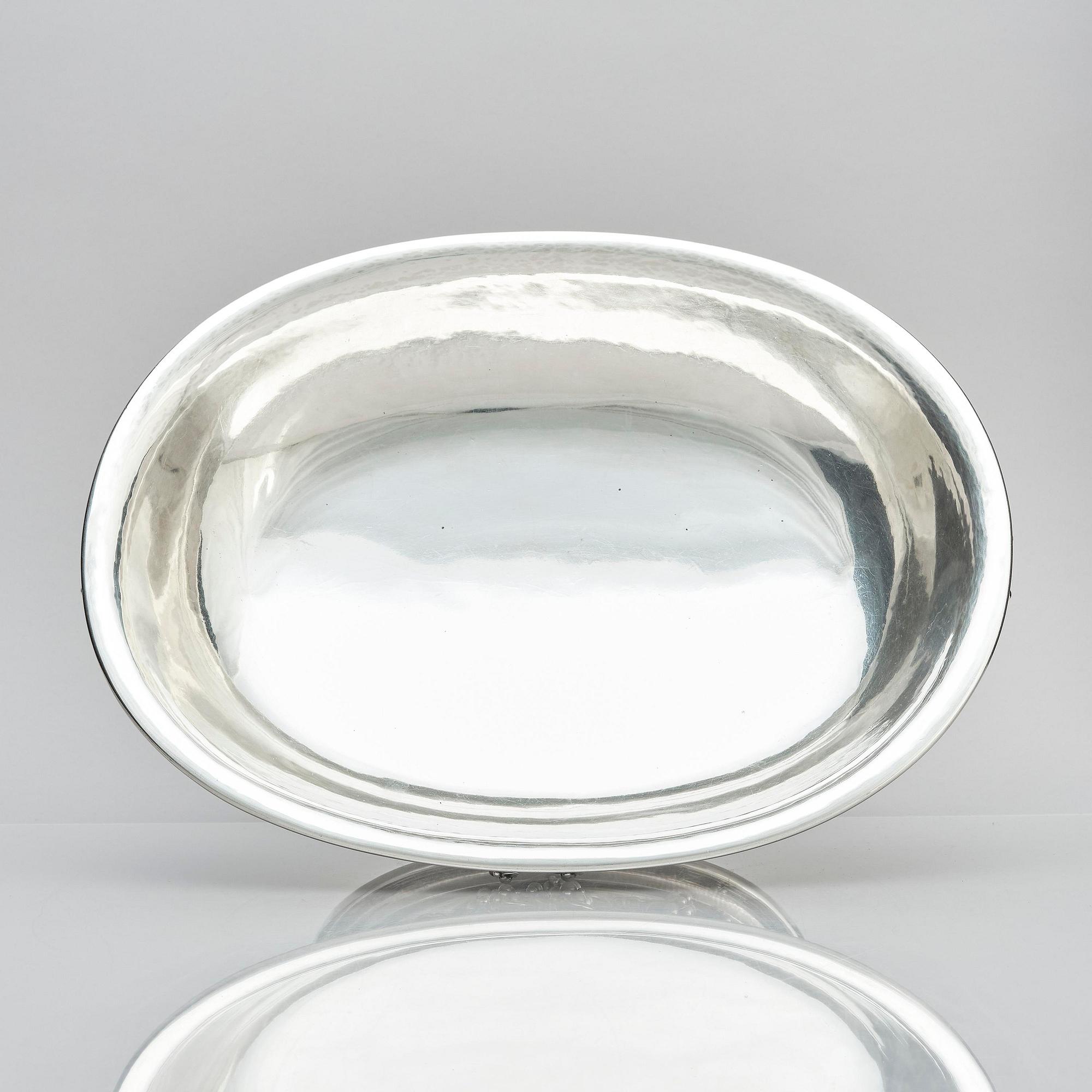 Georg Jensen, an 830/1000 silver centerpiece with grapes, Copenhagen 1925-32, design nr 296A from 1919.