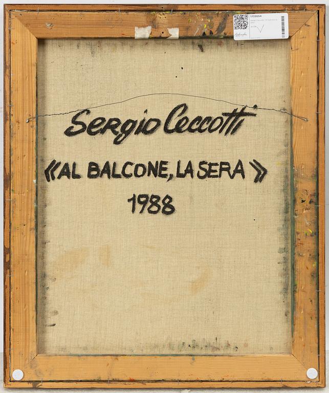 Sergio Ceccotti, "Al balcone, la sera".