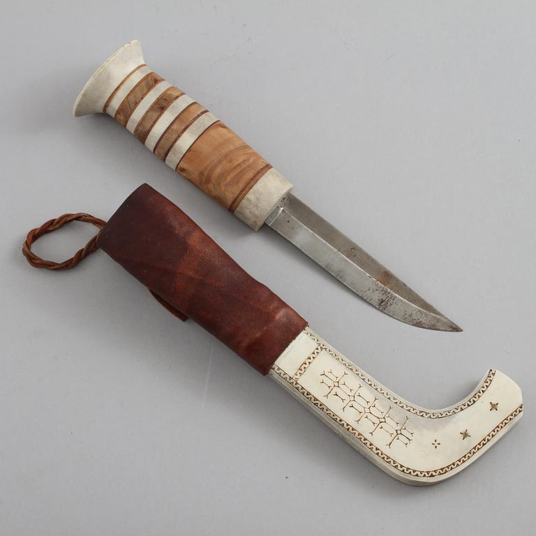 SAMEKNIV, slidan signerad F.O, 1900-tal.