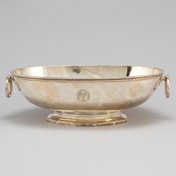 A silver bowl by CF Carlman, Stockholm 1948.