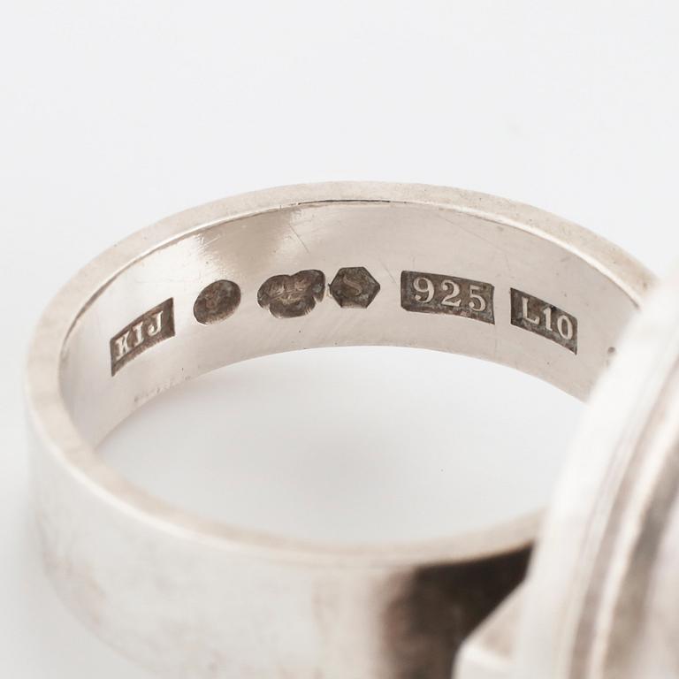 CECILIA JOHANSSON, Göteborg, 1985, ring med mabé pärla.