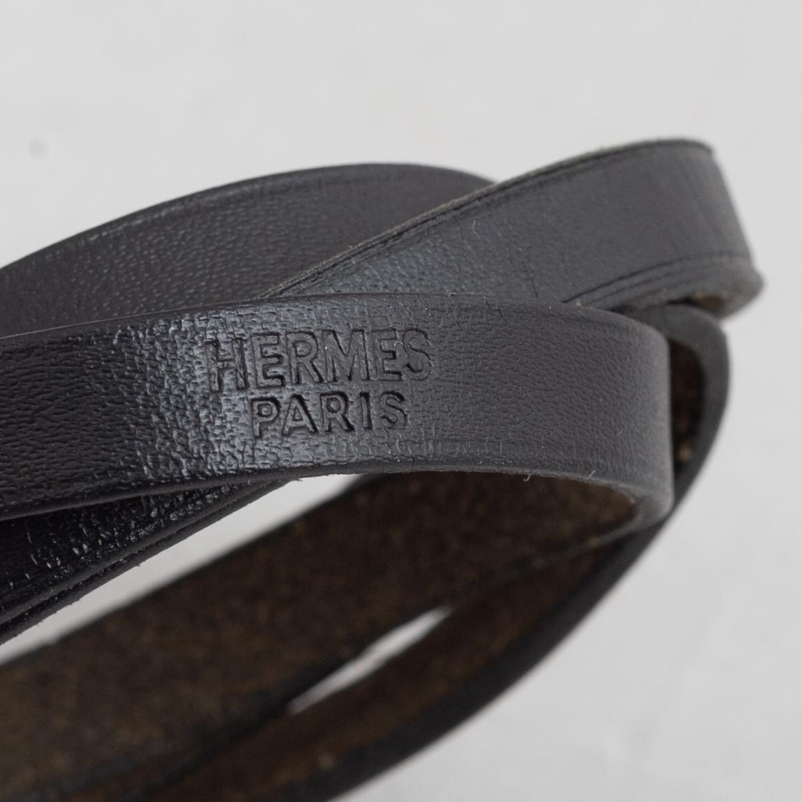 Hermès, bracelet, two pieces, "Hapi triple tour" & "Jumbo".