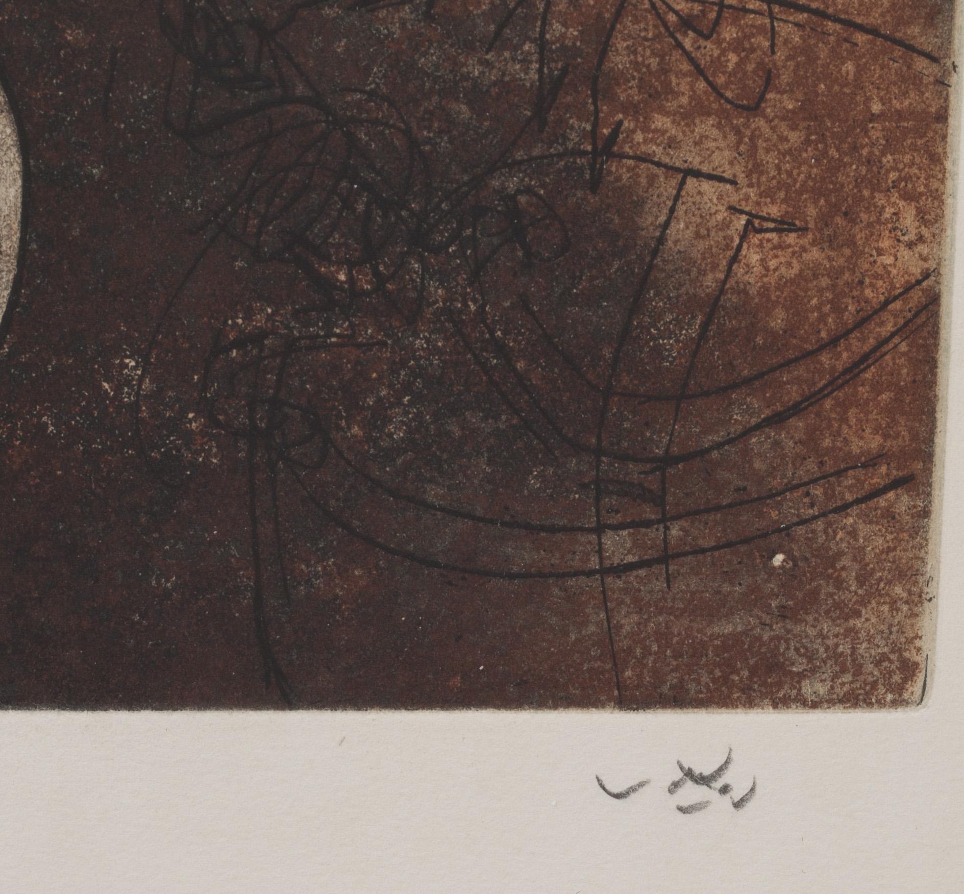 ROBERTO MATTA, färgetsning, signerad och numrerad E.A 1/10.