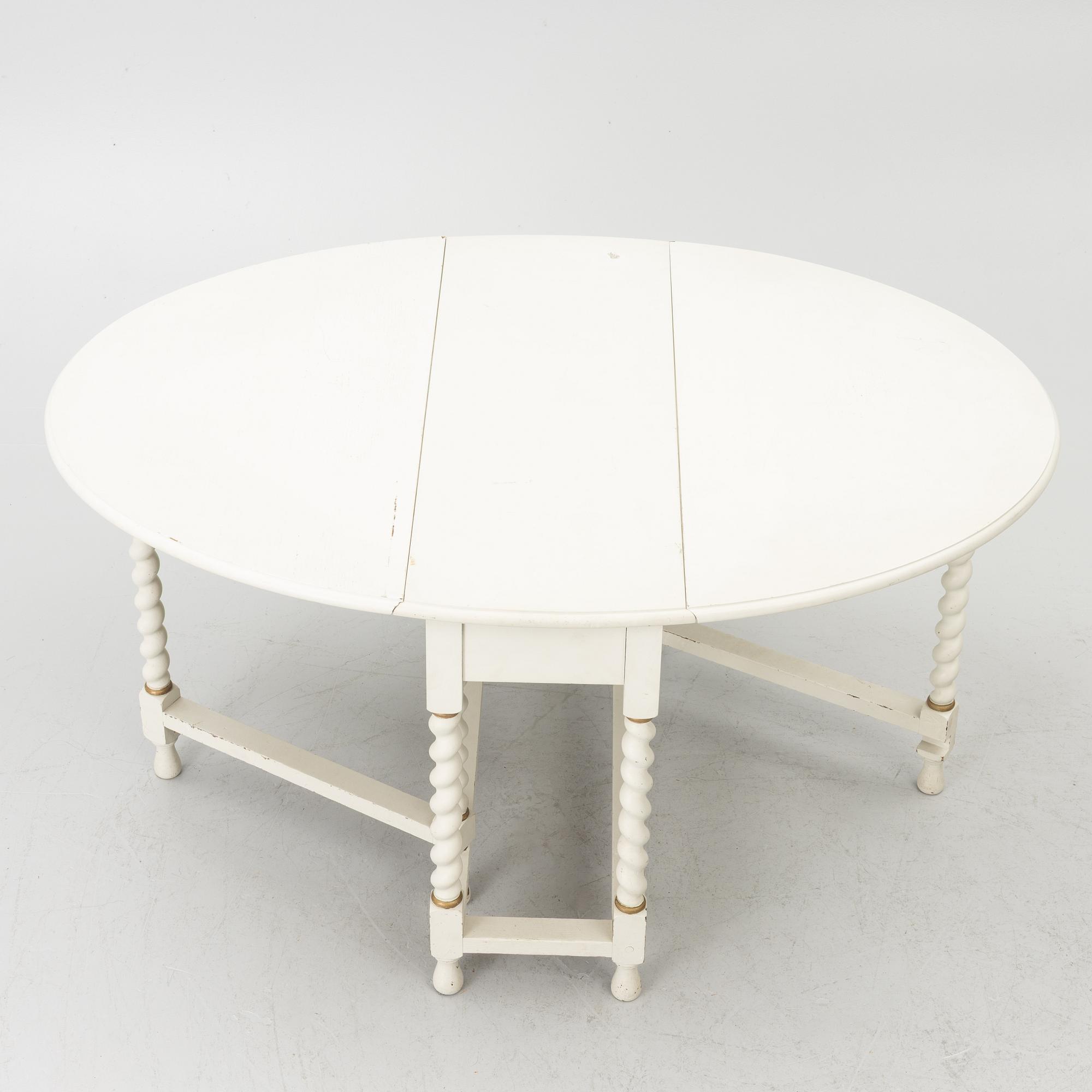 Drop-leaf table, Nordiska Kompaniet, first half of the 20th century.