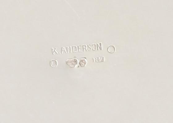 KAFFEKANNA, silver, K Andersson, Stockholm 1919. Vikt ca 364 g.