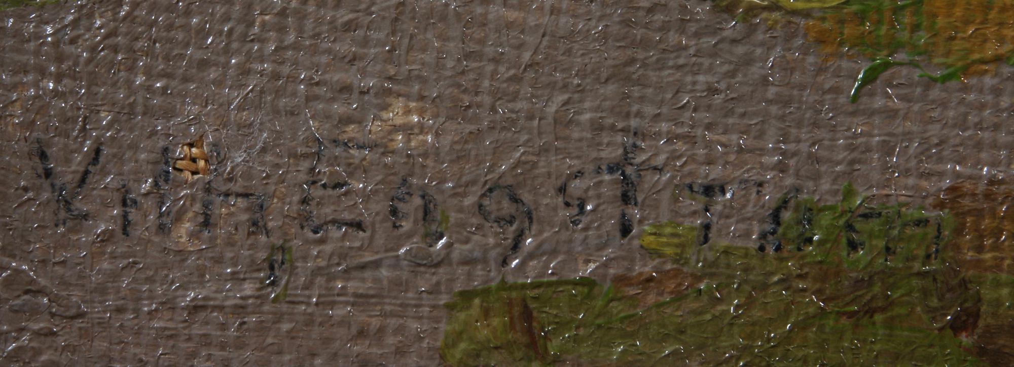 WILHELM ENGSTRÖM, olja på duk, sign.