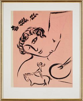 Marc Chagall · MARC CHAGALL, litografisk affisch, 1957