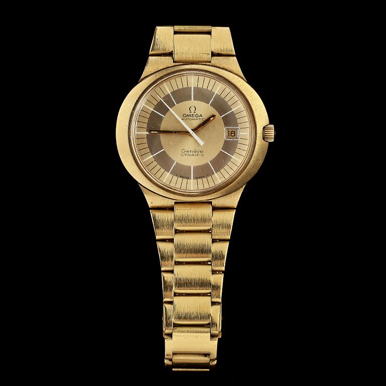 HERRARMBANDSUR, Omega, 18k guld. Vikt 132 g.