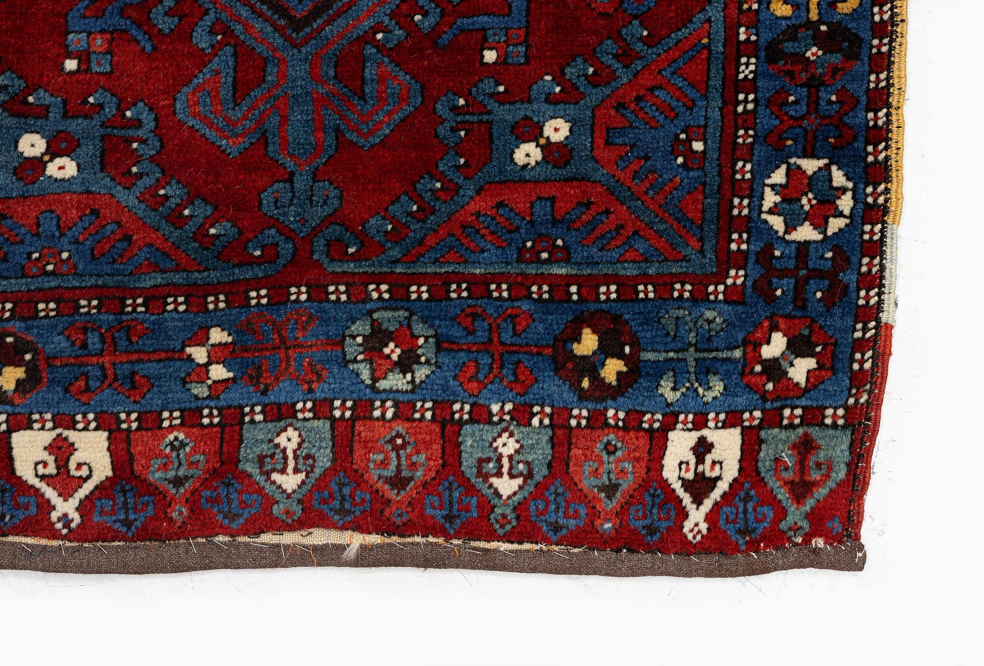 An antique Sivas Yastick rug, central Anatolia, c. 125 x 104 cm.