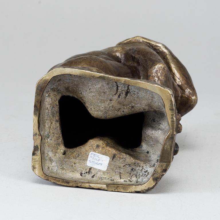 PER PALLE STORM, skulptur, brons, signerad och daterad 1944?.