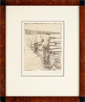 Anders Zorn · ANDERS ZORN, etsning, sign.