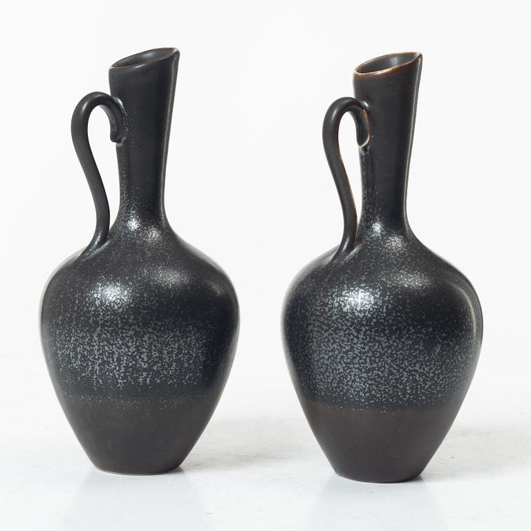 Gunnar Nylund, Vases, 5 pcs, stoneware, Rörstrand.