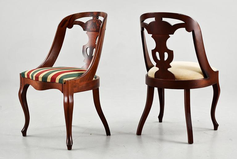 STOLAR, 8 st, s k Göteborgsstolar, 1900-tal.