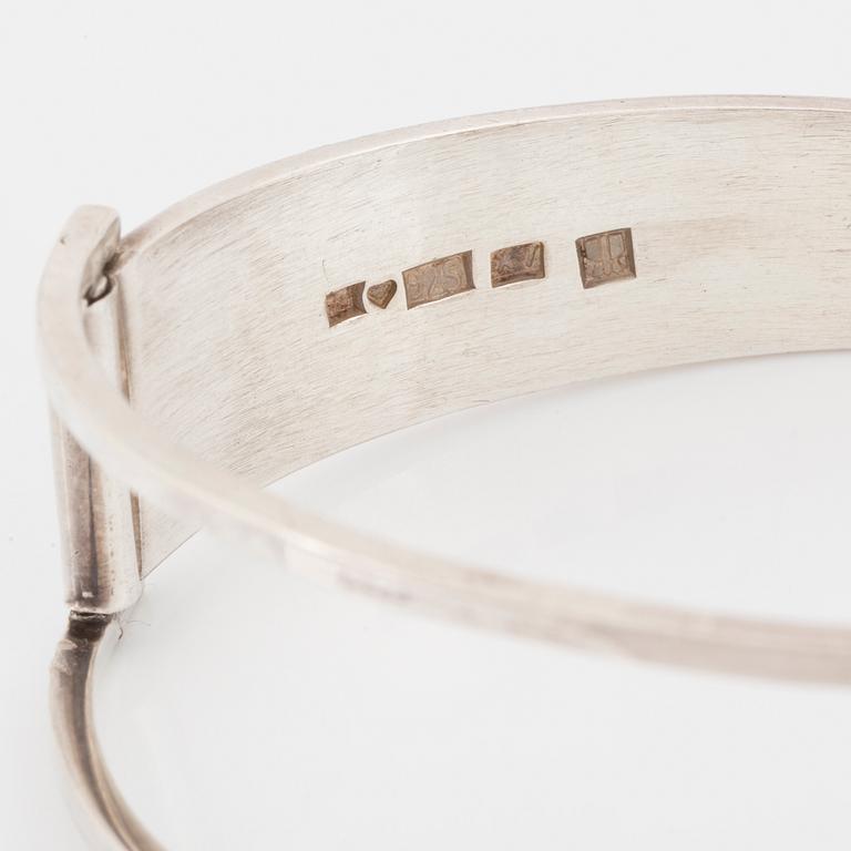 Kaunis koru, bangle, sterling silver, Finland 1975.