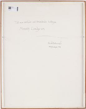 OSCAR REUTERSVÄRD, watercolor, signed and dated 1998 on verso.