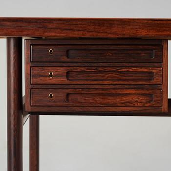 Peter Hvidt & Orla Mølgaard Nielsen, an executive desk, by cabinetmaker Ludvig Pontoppidan, Denmark, 1950-60's.