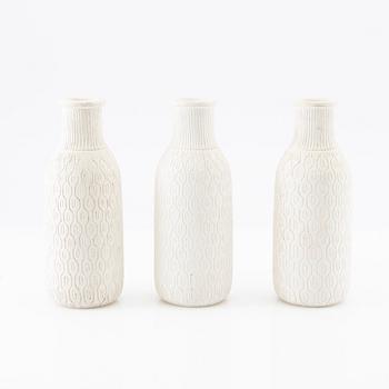 Gunnar Nylund, Vases 3 pcs, Nymölle Denmark.