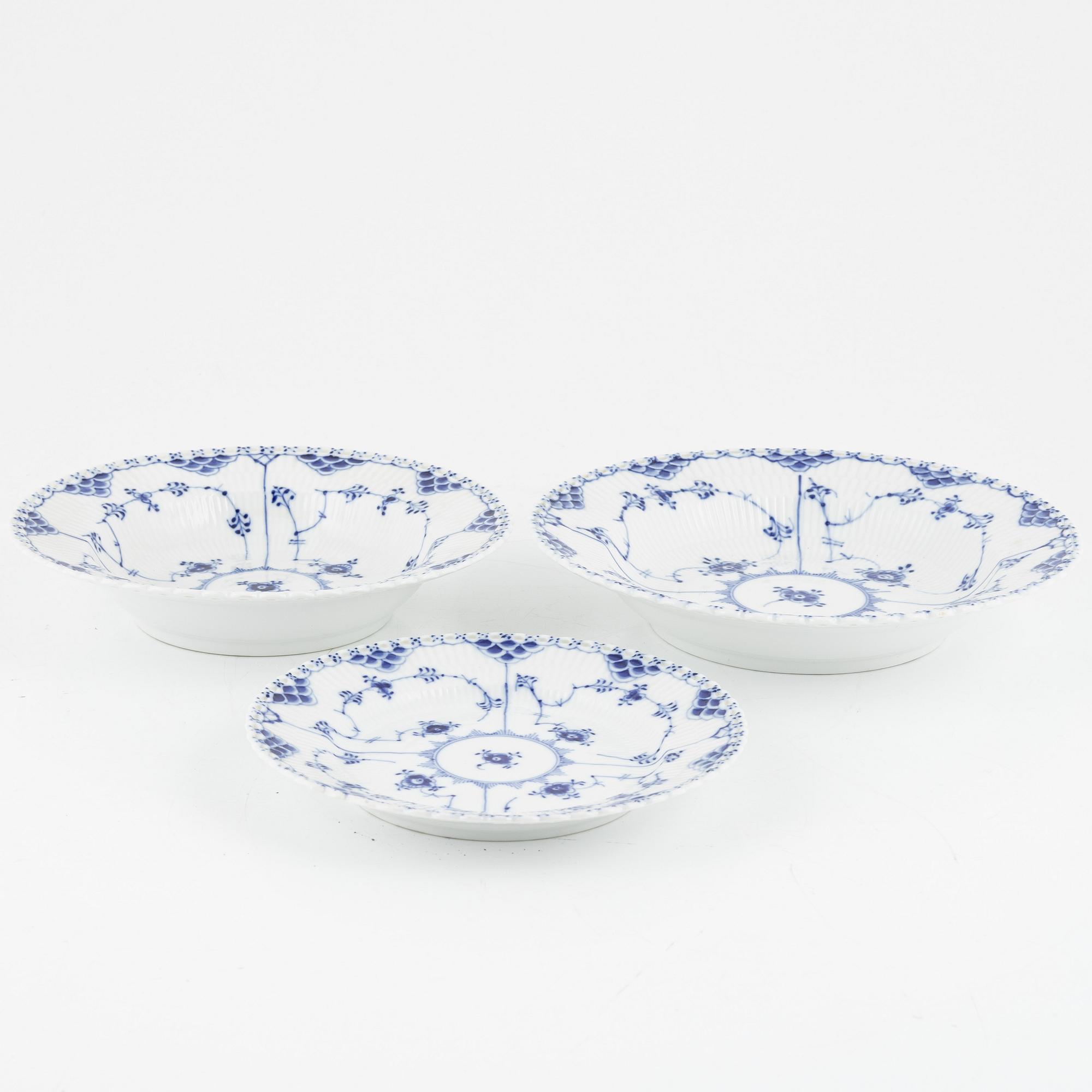 Royal Copenhagen, a 'Musselmalet' porcelain dinner service, Royal Copenhagen, Denmark.