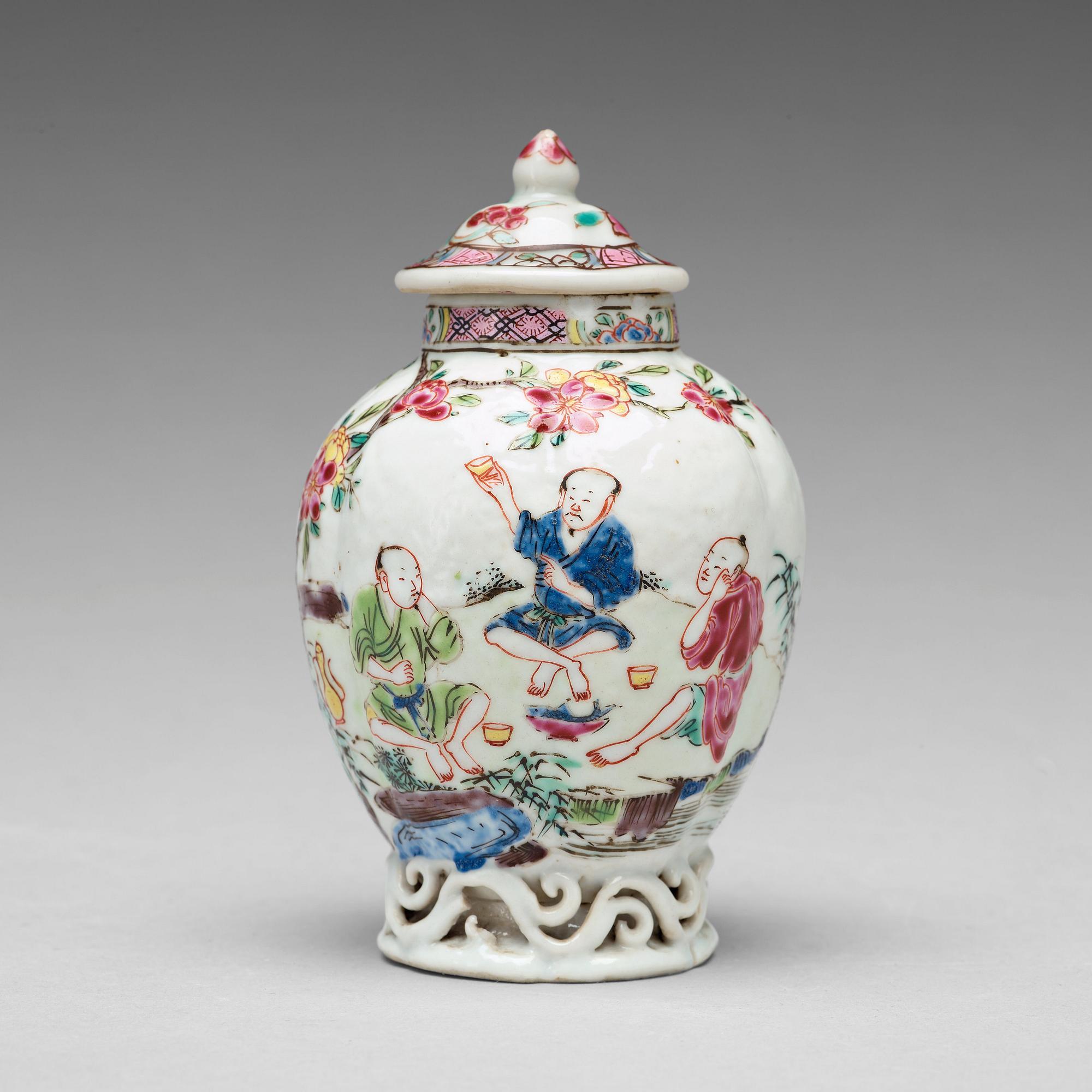 TEDOSA med LOCK, kompaniporslin. Qingdynastin, Yongzheng (1723-35).