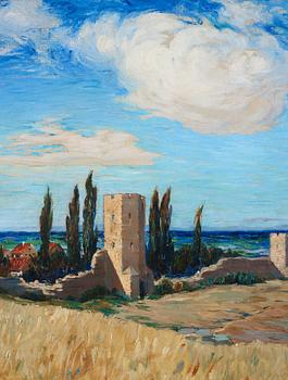 Ingeborg Westfelt-Eggertz, View over Visby City Wall from Nordergravar.