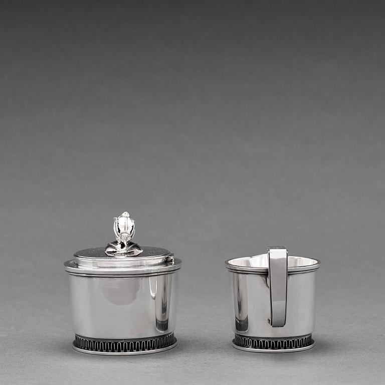 Carl Fredrik Carlman, a 3 pieces coffee service, Stockholm 1967.