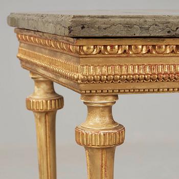 A Gustavian late 18th century console table.