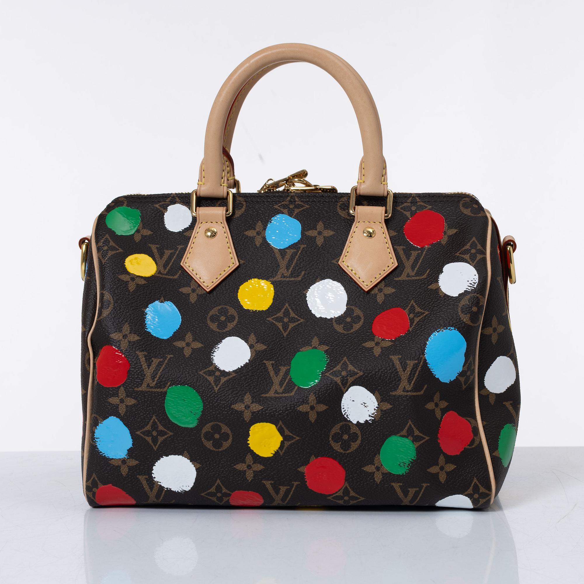 Louis Vuitton X Yayoi Kusama, Speedy 25, 2023.