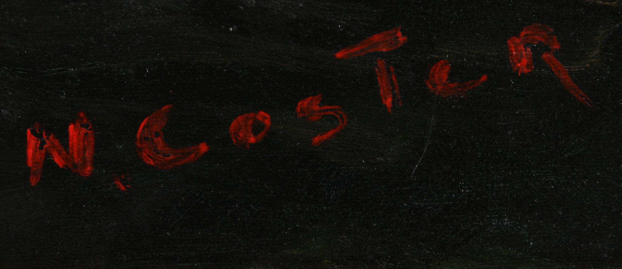 COSTER, NICOLAI, olja på duk, sign.