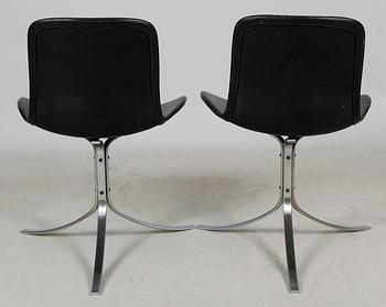 STOLAR, 1 par, "PK-9", Poul Kjaerholm, Fritz Hansen.