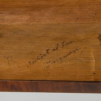 Chest of drawers, late Gustavian, early 19th century, with parts from the early 20th century.