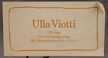 ULLA VIOTTI, skulptur, bränd lera, sign.