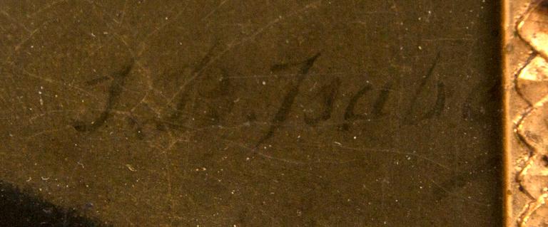 Jean-Baptiste Isabey, a signed oil on canvas.