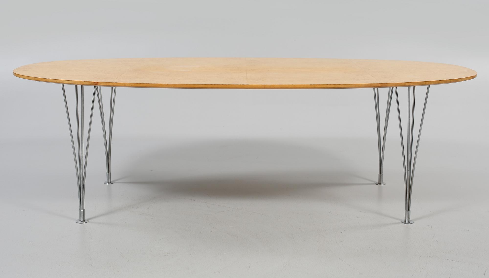 MATBORD, "Superellips", Bruno Mathsson och Piet Hein, Bruno Mathsson International, Värnamo, 1900-talets andra hälft.