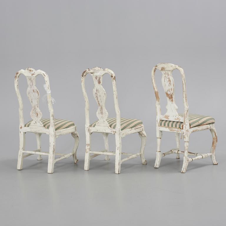 STOLAR, 3 st, rokoko, 1700-tal.